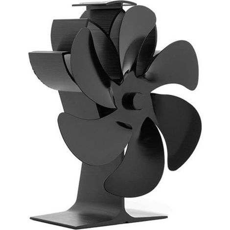 Ventilateur pour Poêle à Bois - LANXI - 6 Pales - Silencieux - Alimenté par la Chaleur - 1615cm (1/4)