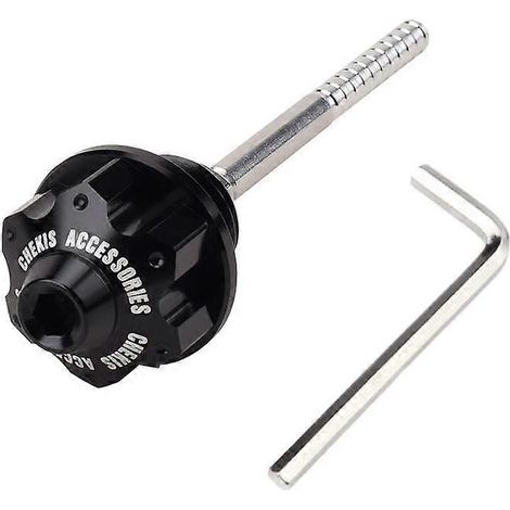 Bouchons de vis de réglage d'huile de boîte de vitesses compatibles avec les modèles Yamaha Fuxi AS125/Qiaoge i/Cruiser/Saiying/Asahi Eagle/Fuying (jauge d'huile hexagramme noire). (1/5)