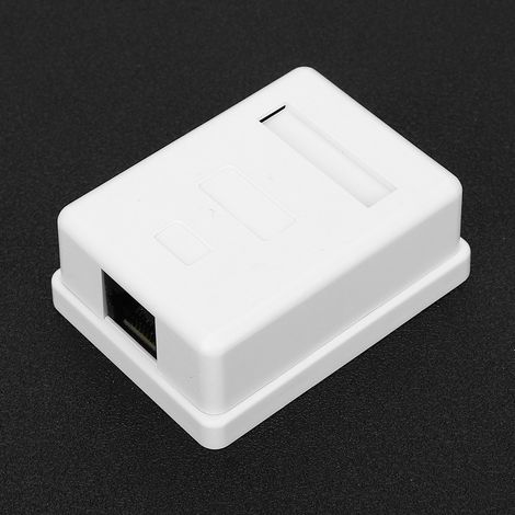 CAT6 1-Port RJ45 8P8C Aufputz-Netzwerkanschlussdose für Büroanwendungen, 2 Stück (1/5)
