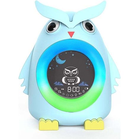 Réveil Enfant Educatif sans Fil Veilleuse Pédagogique Radio Lampe 5 Couleurs Jour Nuit(1 pcs) (1/5)