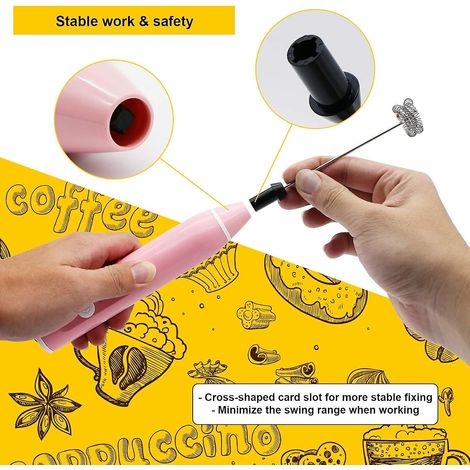 Mousseur à lait électrique portatif avec chargement USB