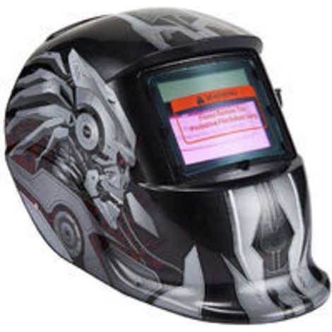 Casque de Soudure Automatique - Masque de Soudure avec 2 Lentilles et 2 Capteurs de filtre à ombre réglables DIN9-13 pour le soudage à l'arc de MIG TIG MAG [Classe énergétique A+++] - RWMasque et lune (1/5)