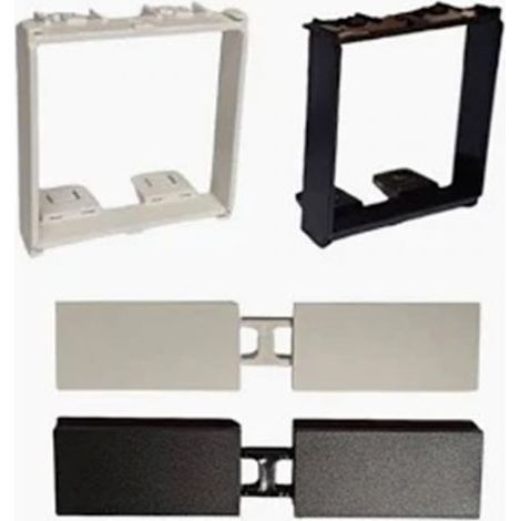 Perry Kit frontalino per termostati serie Living Now sabbia e nera - 1PAK002NAB