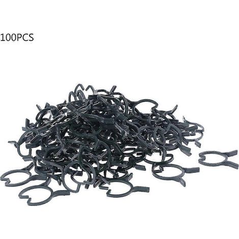 Lot de 100 pinces à orchidées, supports pour plantes, grandes pinces de jardin en plastique (1/5)