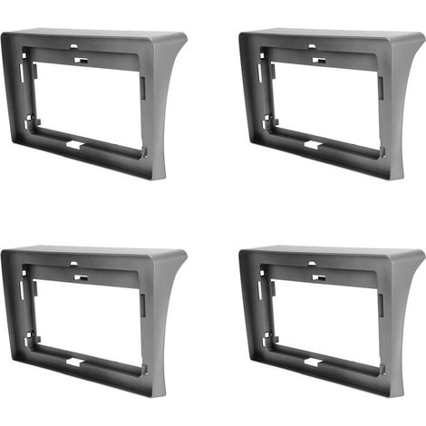 Kit de paneles automotrices de 4 piezas y 10,1 pulgadas para Toyota Hiace (modelos 2010-2018), que incluye un panel 2DIN, un adaptador de montaje de audio, un kit de marco para el panel y accesorios a