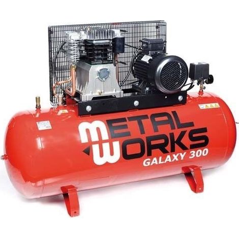 Compresor de aire industrial 270L 5,5HP Galaxy 300  METALWORKS