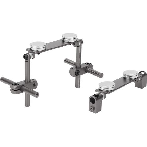 Support de carrosserie magnétique en aluminium furtif pour voiture de course RC HSP 1/10 (Titanium) (1/5)