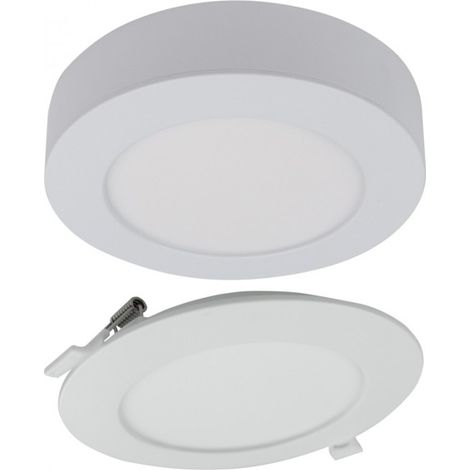 Downlight LED 18W rond CCT encastré blanc Ecolight (1/5)