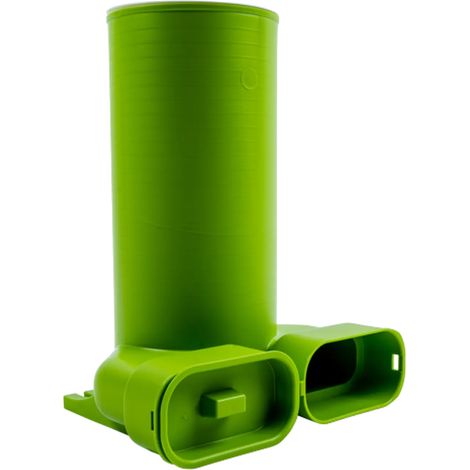 Wolf Pieza de conexión para canal plano 50x140 Válvula DN125, 90Grados, L:330mm, 2577592