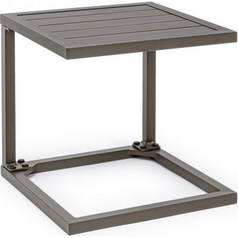 Table basse d'extérieur en aluminium Caffè HILDE YK14 40x40x h40 cm (1/5)
