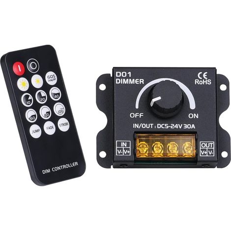 DC 5V-24V 30A Bande LED Dimmer Contrôleurs (1/5)