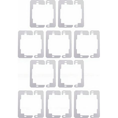 Dispositif de nivellement de prise en acier inoxydable, entretoise de plaque murale, 20 pièces, pour boîte électrique (1/5)