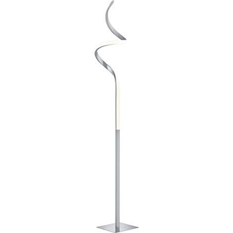 COURSE PIANTANA LED 11W 1150lm, 3000K ONDULATA ACCIAIO SATINATO H. 145CM DIMMERABILE (1/4)