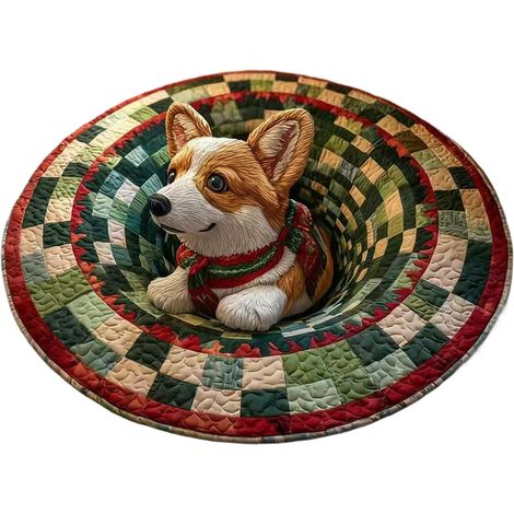 Tapis de salle de bain de Noël Décoration de cuisine de vacances – Tapis 3D de Noël pour entrée extérieure, cour, sol, terrasse, maison, extérieur, chambre à coucher, salon, cuisine (1/5)