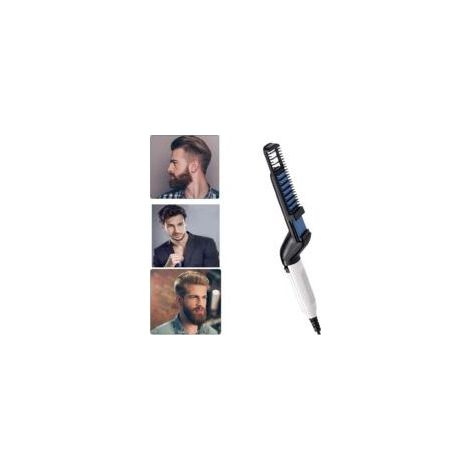 Bartglätter pour les Hommes, Multifonctionnel chaud Brosse à cheveux Électrique Bartglätter Brosse à cheveux, Bartglätter Brosse à Cheveux Lisseur Peigne (1/5)