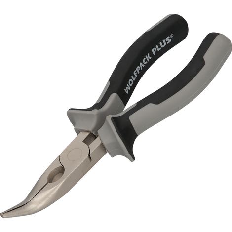 Pinza a Bocca Curva 150 mm. Acciaio al cromo vanadio DIN-ISO 5745 (1/4)