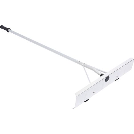 Râteau à neige télescopique avec roues, manche extensible 20ft ajustable, aluminium détachable, outil polyvalent de déneigement pour maison et voiture (1/5)