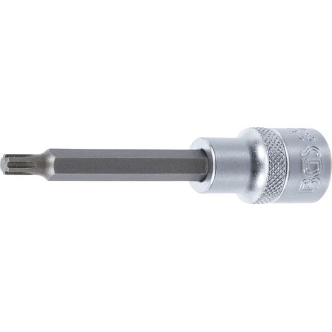 BGS Punta M100 mm de longitud cuadradillo interior 12,5 mm (1/2") perfil estriado (para RIBE) M6 - 4161 (1/2)