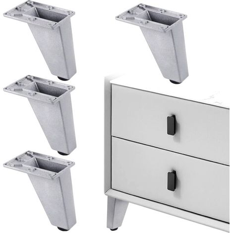 Tischbeine für Möbel, Sofas – geeignet für Schränke, Couchtische, Fernseher und andere Möbel, höhenverstellbar, 4 Stück, 8 x 7 x 6