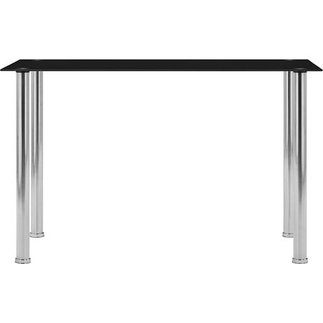 Maison Exclusive - Esstisch Schwarz 120 x 60 x 75 cm Hartglas (1/5)