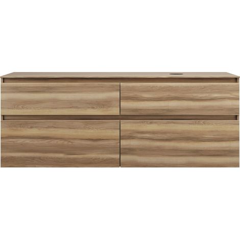 burgbad Lin20 mueble bajo para lavabo con consola, recorte para