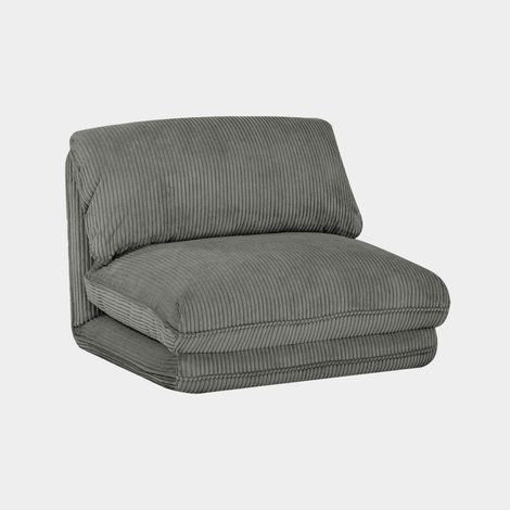 Sillón convertible de pana gruesa, 1 plaza (1/5)