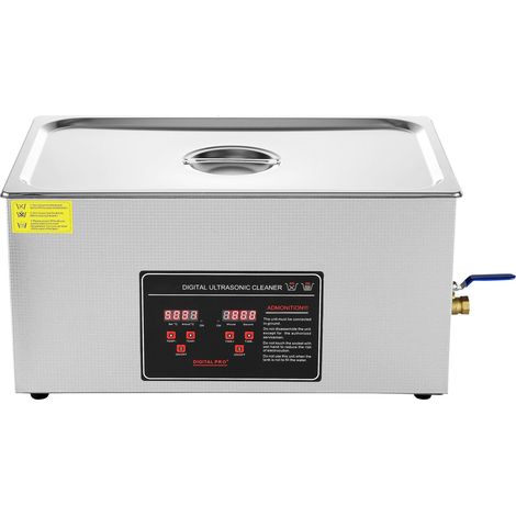 22-Liter-Ultraschallreiniger mit Timer und Heizfunktion, Edelstahl, für Schmuck, Brillen, Uhren, Münzen (beheizt) (1/5)