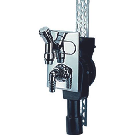 DALLMER Wandeinbau-Waschgeräte-Siphon 406 senkrecht, DN 40/DN 50, 130648