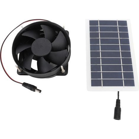 10-W-Tragbarer Solarventilator mit leisem monokristallinem Photovoltaikpanel für den Außenbereich (1/5)