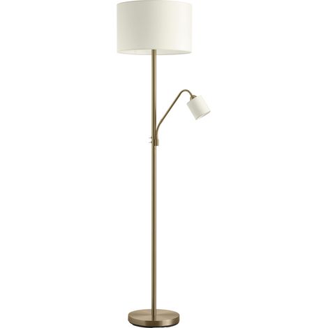 Lámpara de pie SAM E27+E14 crema (1/2)