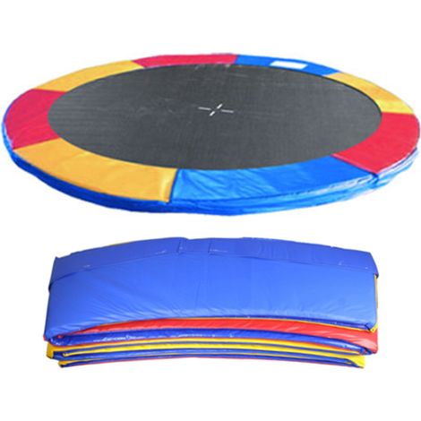 Greenbay Replacement Trampoline Surround Pad Foam Safety Guard Spring Cover Padding Pads Tri-Colour 6FT