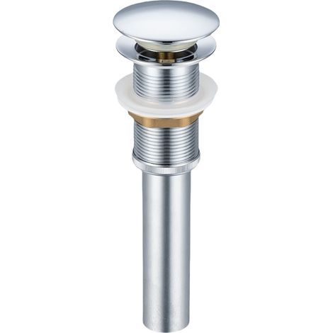 Pop-up sink drain without overflow, brass sink drain, pop-up drain plug (1/4)