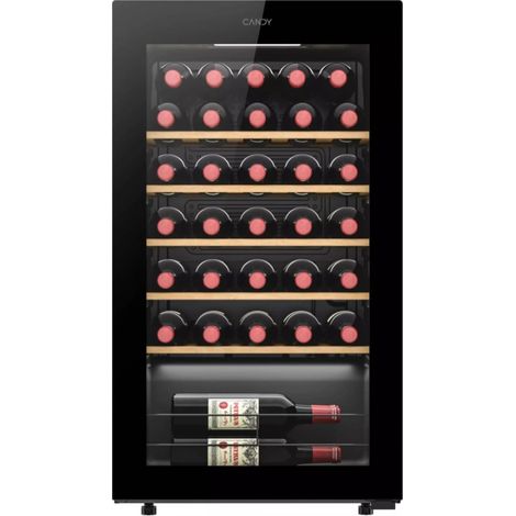 Cave à vin de service 34 bouteilles – 1 zone de température – Classe G – CANDY CWC034