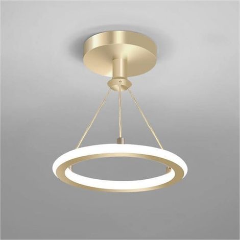 Moderne 19-W-LED-Pendelleuchte, 3 Farbtemperaturen 3000K/4500K/6500K, Deckenleuchte für Esszimmer (Gold) (1/5)