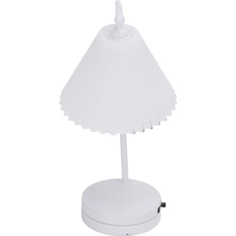 Lampe de table pour maison de poupée à l'échelle 1:12, abat-jour plissé blanc simple, accessoire de décoration pour maison de poupée (1/5)