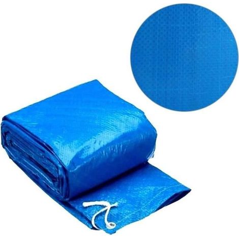Poolschutzabdeckung - Runde Solarabdeckung 183 cm - Blau (1/3)
