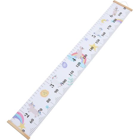Toise à motifs animaux, en bois et toile, facile mesurer (1/5)