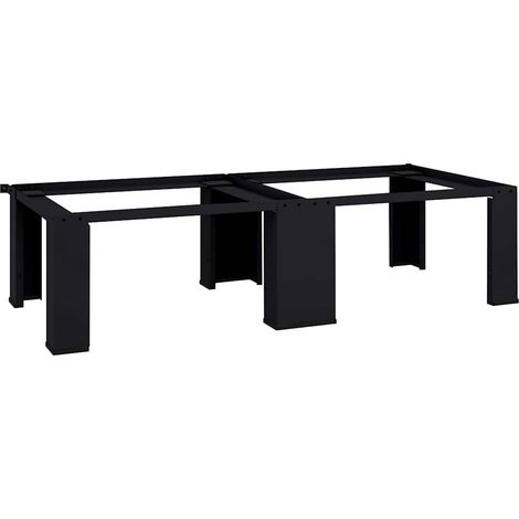 Pedestallo per Lavatrice 2 pcs Nero 127 x 54,5 x 32,5 cm vidaXL