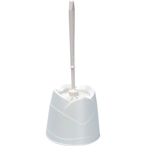 1PZ PORTA SCOPINO 'TULIPANO' colore bianco