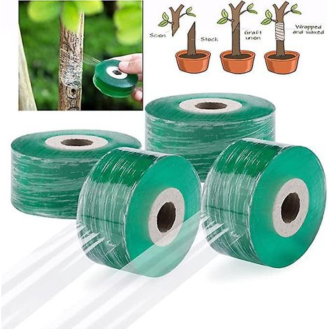 Stück transparentes Veredelungsband (4 cm breit), transparentes Veredelungsband für die Phytosanierung, zum Umwickeln von Sämlingen und zum Veredeln (1/5)