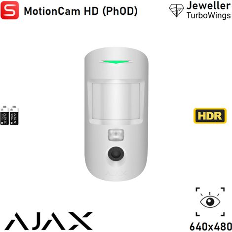 133214 - Superior - Superior MotionCam (PhOD) Jeweller (8EU) - Drahtloser IR-Bewegungsmelder. Unterstützt Foto bei Alarm, Foto auf Anfrage und Foto nach Szenario (Superior Edition) - Farbe white - Aja