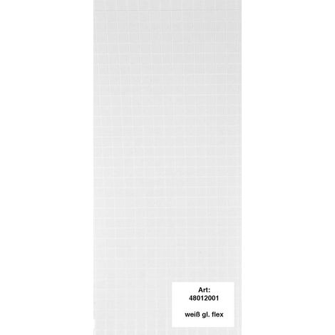 alfer Design-Platte, flexibel 1000 x 600 mm Kunststoff weiss glänzend Wanddekoobjekt