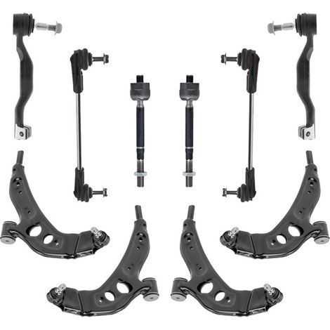 KIT BRACCIO OSCILLANTE 8 PEZZI COMPATIBILE CON MINI MINI (F55) Cooper D / Kit Sospensione Completo OE/OEM / Bracci Oscillanti + Testine Sterzo / Sostituzione Diretta OEM