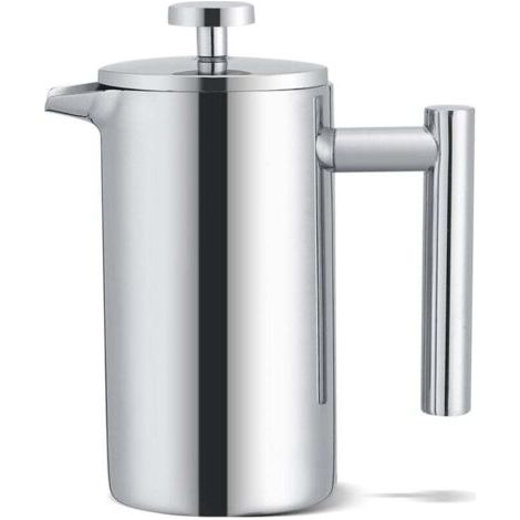 Cafetière À Piston Isotherme 350 Ml En Acier Inoxydable Avec Filtre À Double Paroi
