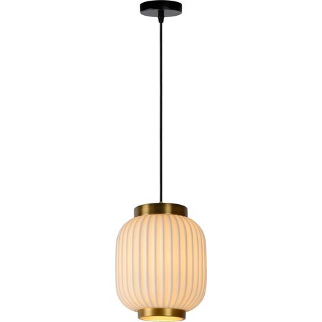 Suspension lucide gosse e27 laitonblanc gradable 170cm (1/3)