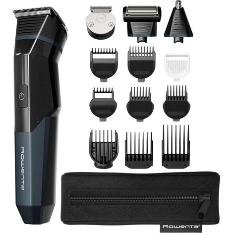 Rowenta X Series 700 Tondeuse multifonction homme 14-en-1, Lames auto-affûtées en acier inoxydable haut carbone, TN9650