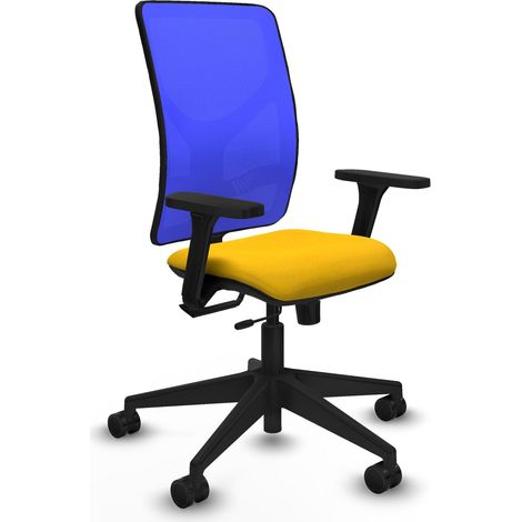 Silla de oficina piqueras y crespo Motilla azul ergonómica (1/2)
