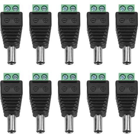 Borne CC noire 220 V pour caméra de vidéosurveillance basse fréquence (1/5)