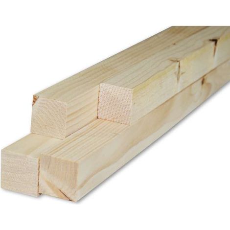 Pircher Listello grezzo Abete 40x40x2000 mm per bricolage e fai da te