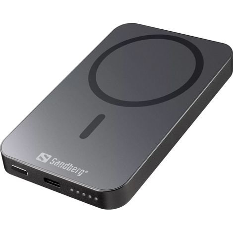 Sandberg - Magnet Wireless Powerbank 5000 ALU